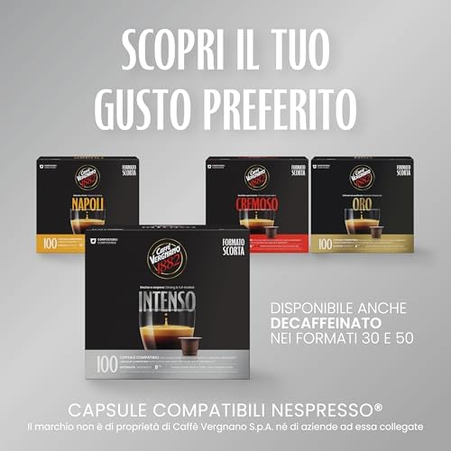  Caffè Vergnano 1882 Compostable Nespresso Compatible Èspresso Capsules Intenso Pack of 100
| Caffè Vergnano 1882 Intens