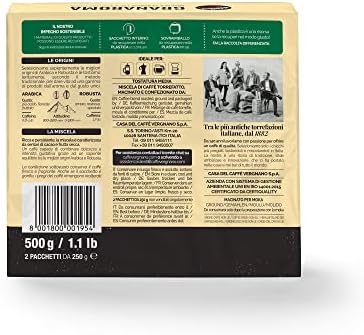  Caffè Vergnano 1882 Granaroma Classico per Caffettiera, 2 x 250 g - Savore il gusto tradizionale italiano
| Caffè Vergn