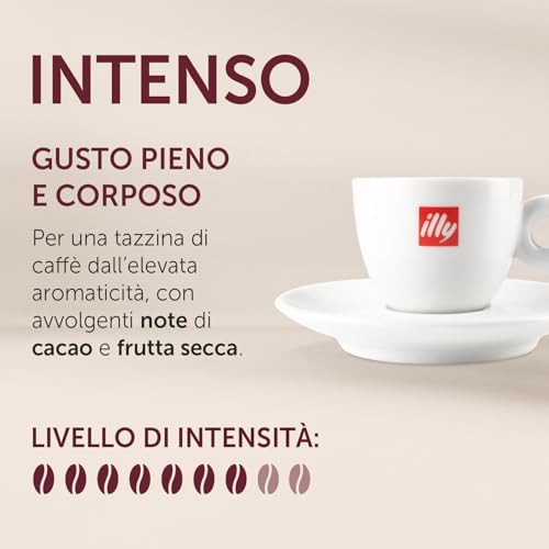 Illy Intenso Aromatizzato Caffè Spianato, Arábica con note di Cioccaiolo e Frutta Secca, Sapore Completo e Raggiunto, Pa