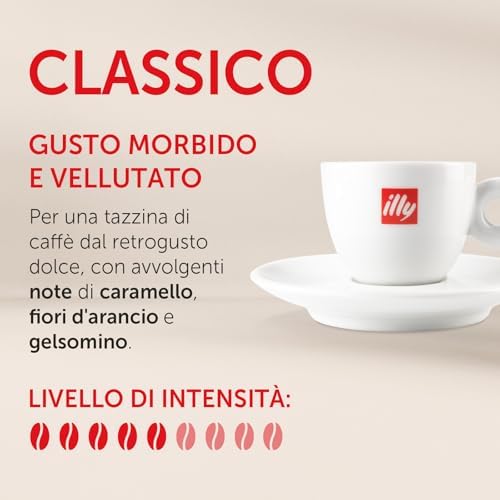 Illy Classic Arabica Caffè Rubbato, Note di Limone Selvaggio e Gardenia, Sapore morbido e aftertaste dolce, Pacchetto 25