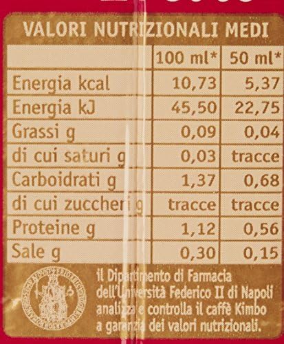  Kimbo Fresco Misto Napoletano, torrefazione media, 10 pacchi di 250 g
| Torrefazione fresca di Kimbo, Napoletano Medio,