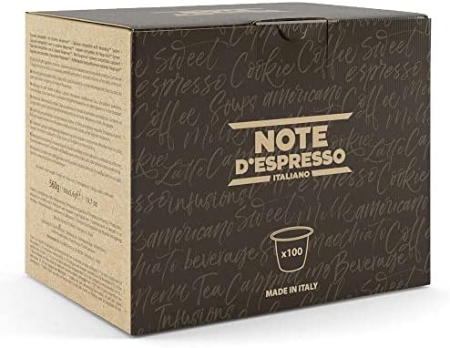  Note d'Espresso by NESPRESSO, alta qualità, compatibili solo con il sistema NESPRESSO, 100 capsule
| Note d'Espresso Co