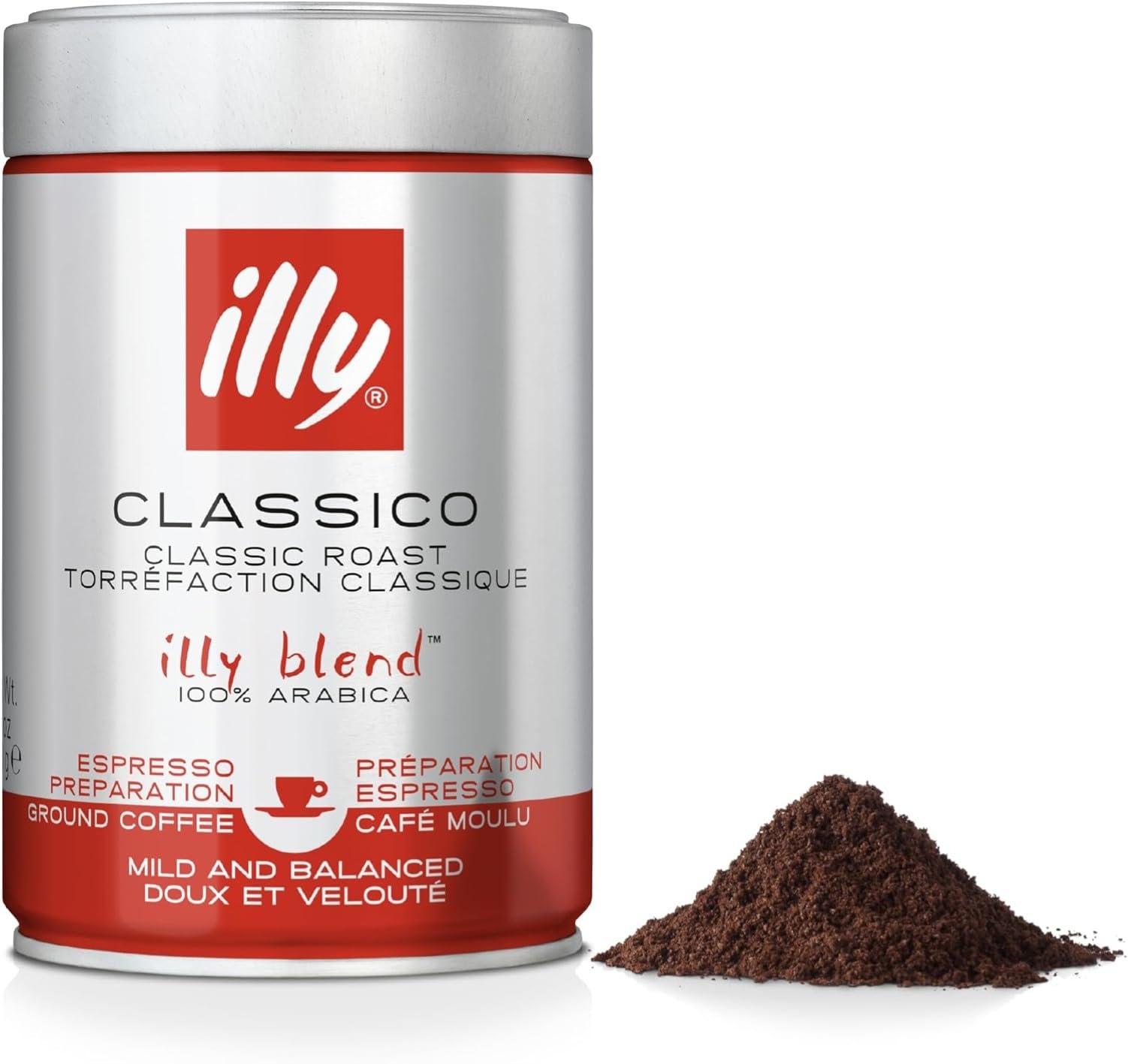 Illy Classic Arabica Caffè Rubbato, Note di Limone Selvaggio e Gardenia, Sapore morbido e aftertaste dolce, Pacchetto 25