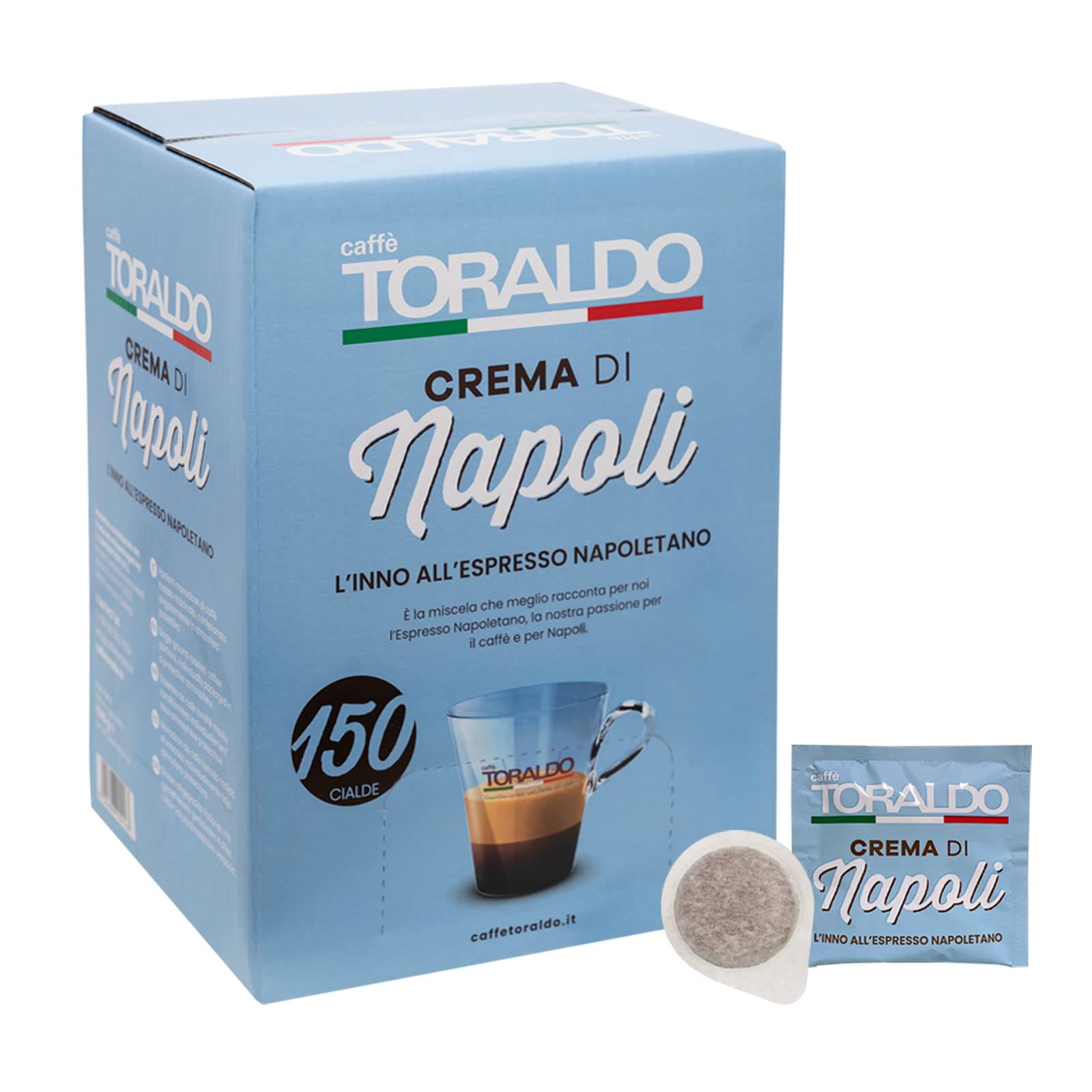  Toraldo Napoli EESE Cream Blend Pods per Caffè (per Macchinetta a Capsule, 44 mm, 150 Unità)
| Toraldo Napoli EESE Crea
