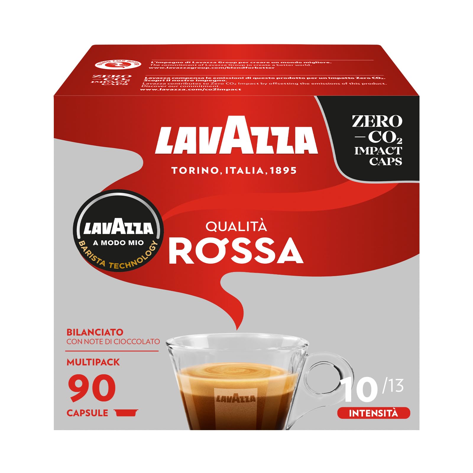  Lavazza A Modo Mio Qualità Rossa, Capsule per Espresso Aromatici Cioccolato Frutta Secca
| Lavazza A Modo Mio Qualità R