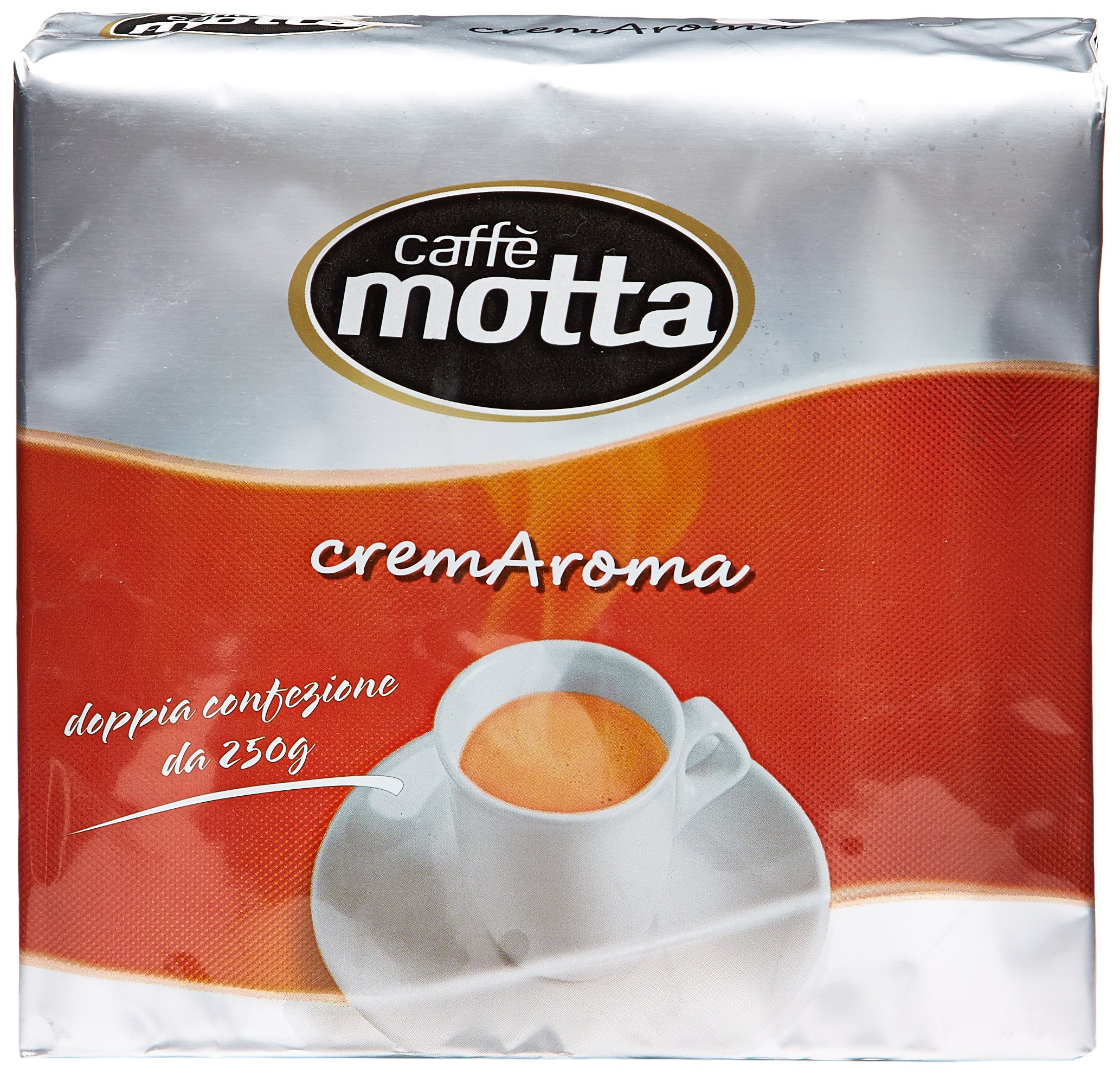  Motta Arabica Gusto Intenso Roasted and Ground Coffee Blend per il Mattino - Offre il Miglior Sapore e Odore - 2 x 250 